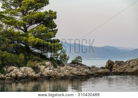Beautiful Hidden Bay In Trpanj, Dalmatia, Croatia; Peljesac Peninsula