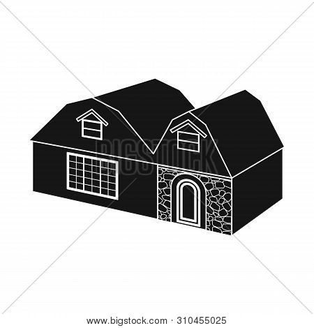 Vector Illustration Of House And Residential Symbol. Set Of House And Rural Stock Vector Illustratio