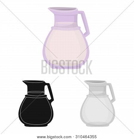 Vector Illustration Of Milk And Jug Logo. Set Of Milk And Bottle Stock Vector Illustration.