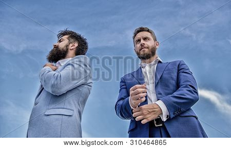 Perfect In Every Detail. Impeccable Appearance Improves Reputation Professional Entrepreneur. Bearde