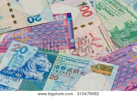 Hkd Hongkong Money Note Background
