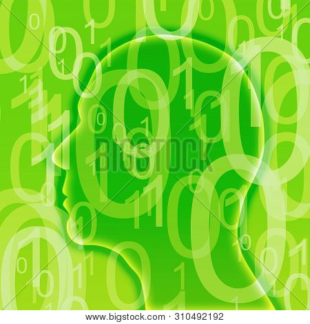 Artificial Intelligence - Concept Image With Bunary Code