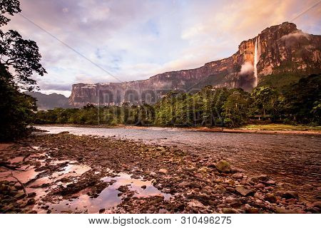 Sunrise At Angel Falls, Canaima National Park, Venezuela