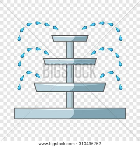 Water Fountain Icon. Cartoon Illustration Of Water Fountain Vector Icon For Web Design