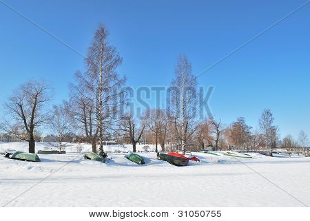 Finland.  Saimaa-søen