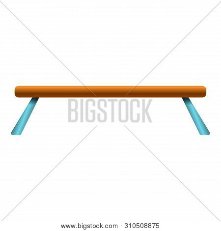 Balance Beam Icon. Cartoon Of Balance Beam Vector Icon For Web Design Isolated On White Background