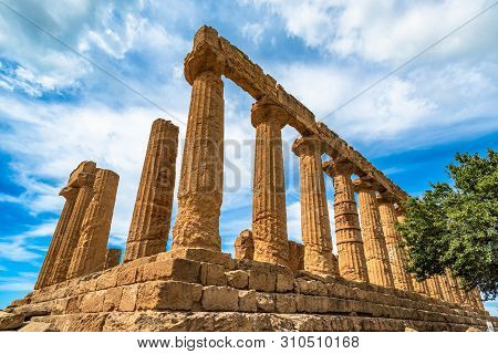Temple Of Juno In The Valley Of The Temples, Agrigento, Sicily, Italy