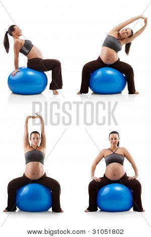 Femme enceinte, faire des exercices