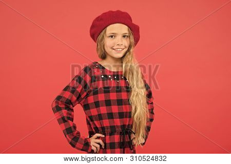 Fashionable Beret Accessory For Female. Beret Style Inspiration. Wear Beret Like Fashion Girl. Kid L