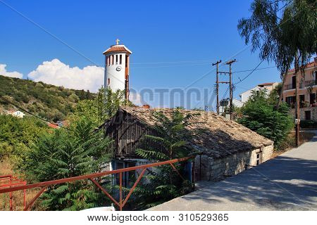 Amazing View Of Village Of Frikes, Ithaca, Ionian Island, Greece