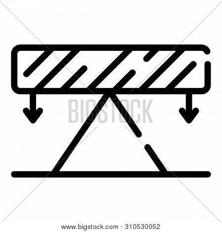 Balance In Physics Icon. Outline Balance In Physics Vector Icon For Web Design Isolated On White Bac
