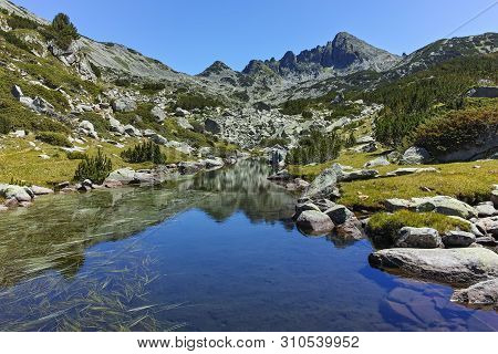 Amazing Landscape With Valyavishki Lakes And Dzhangal Peak, Pirin Mountain, Bulgaria