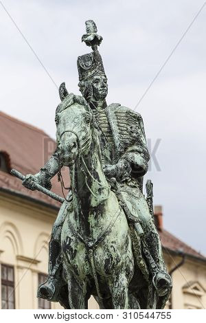 A Fragment Of An Equestrian Statue Of The Great Hungarian Commander András Hadik. Budapest. Hungary