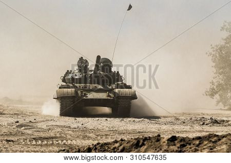 Tank - Armored Military Vehicle From Cold War Period Of Soviet Construction
