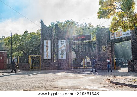 Standerton, South Africa - May 2, 2019: Entrance Of The Standerton High School, In Standerton, In Th