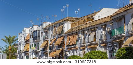 Ecija, Spain - May 13, 2019: Panorama Of Old Houses In The Center Of Ecija, Spain