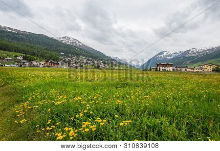 Livigno, Italy, June 21 2019 - Summer View Of Livigno, An Italian Town In The Province Of Sondrio In
