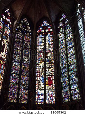 Carcassonne Glasmalereien