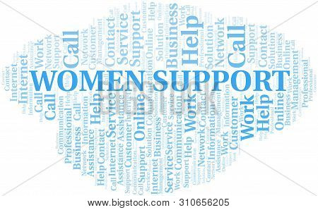 Women Support Word Vector & Photo (Free Trial) | Bigstock