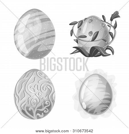 Vector Illustration Of Monster And Fantasy Icon. Set Of Monster And Big Vector Icon For Stock.