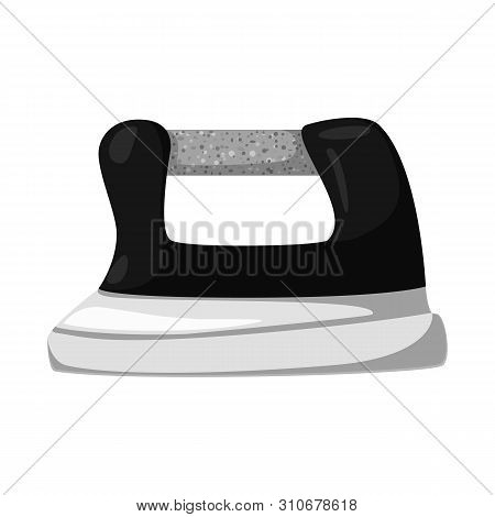 Vector Design Of Iron And Press Sign. Set Of Iron And Steam Stock Vector Illustration.