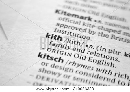 Word Or Phrase Kith In A Dictionary