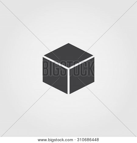 Block Flat Icon. Monochrome Creative Design From Blockchain Icons Collection. Sipmle Sign Illustrati
