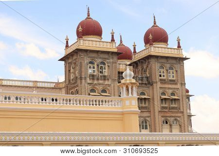 Beautiful Domes Of The Palace As Seen From Telescope