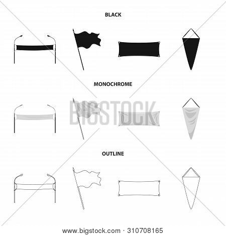Vector Design Of Texture And Presentation Icon. Set Of Texture And Media Vector Icon For Stock.
