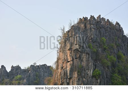 Limestone Mountains At Ban Mung, Noen Maprang, Phitsanulok Province