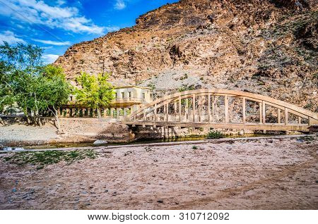 Aouli, Morocco - October 04, 2013. Ruins Of French Mining Operation Remain Near Midelt