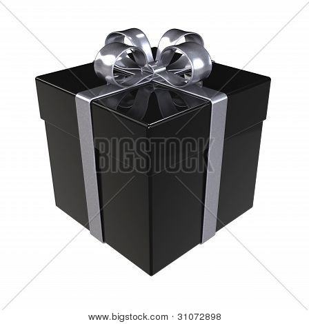 schwarze Geschenkbox