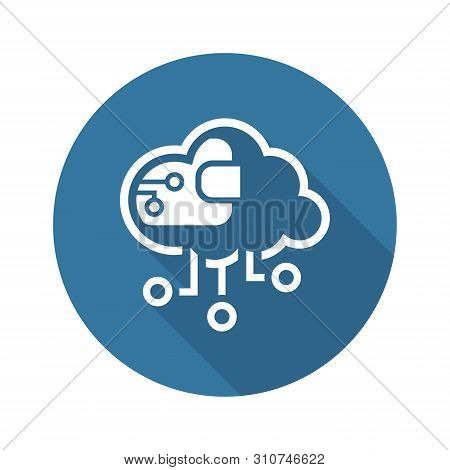 Simple Crypto Wallet Vector Line Icon With Digital Wallet Symbol.