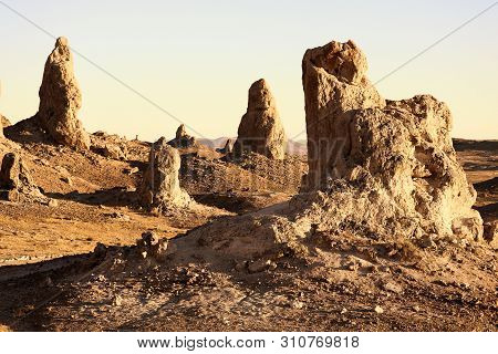Unusual Rock Formations Made Of Sedimentary Rock Formed Underwater During The Prehistoric Era Taken 