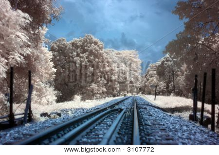 ถนนรถไฟในอินฟราเรด