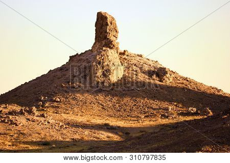 Pile Of Sedimentary Rocks And Sand Called Tufa Spires Formed Underwater During The Prehistoric Age T