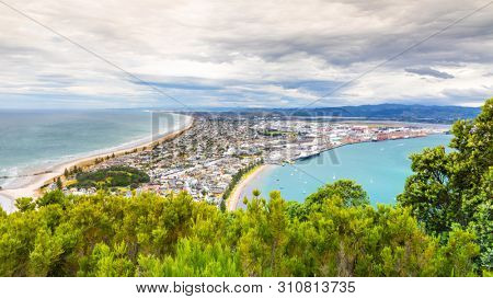 An image of Bay Of Plenty view from Mount Maunganui New Zealand