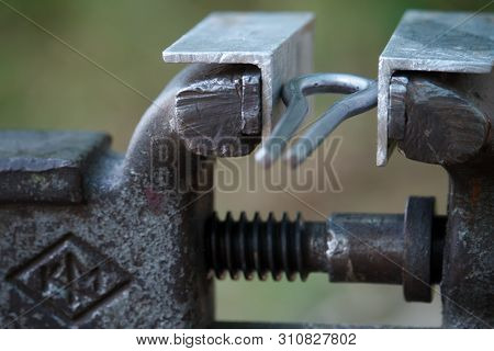 Close-up Of A Various Parts Of Jaw Harps, Khomuses, Folk Musical Instruments, Selective Focus