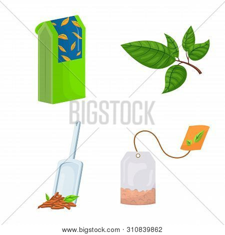 Vector Design Of Food And Natural Symbol. Set Of Food And Black Stock Vector Illustration.