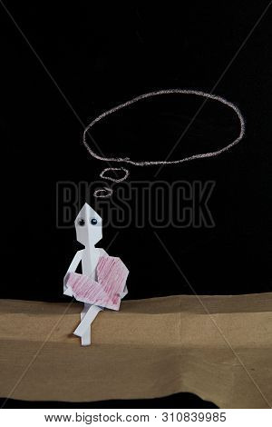 The Paper Man In Love Thinks Of Something Important
