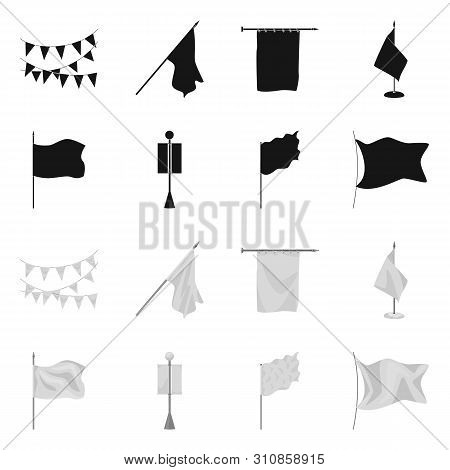 Vector Design Of Texture And Presentation Icon. Set Of Texture And Media Vector Icon For Stock.