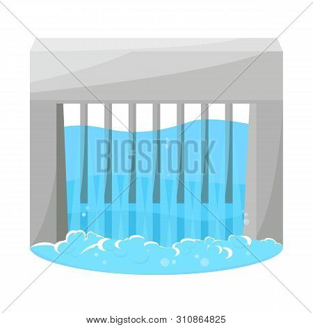 Isolated Object Of Station And Water Symbol. Set Of Station And Hydroelectric Stock Vector Illustrat