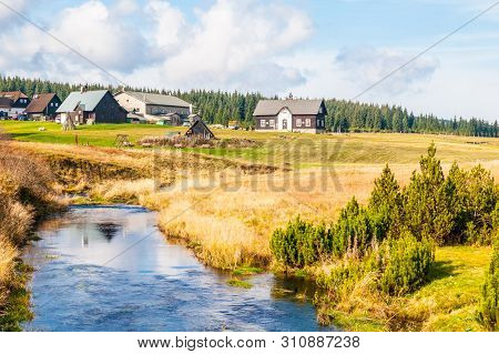Jizerka Village In Summer Time, Jizera Mountains, Czech Republic