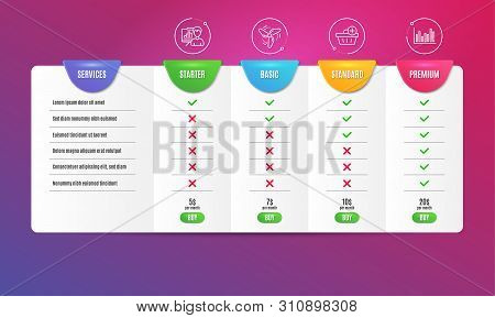 Wind Energy, Add Purchase And Presentation Board Icons Simple Set. Comparison Table. Bar Diagram Sig