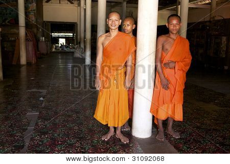 Monaci buddisti in Cambogia