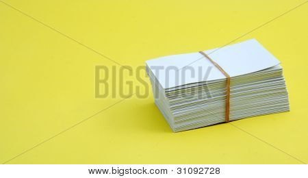 stack of bussines cards