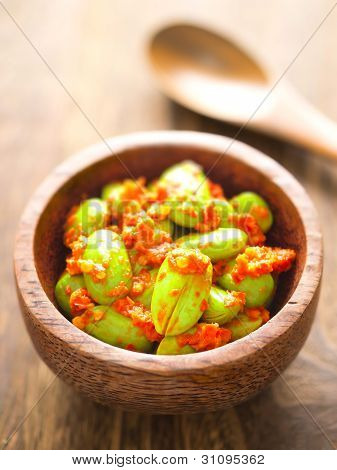 petai bønner i sambal sauce