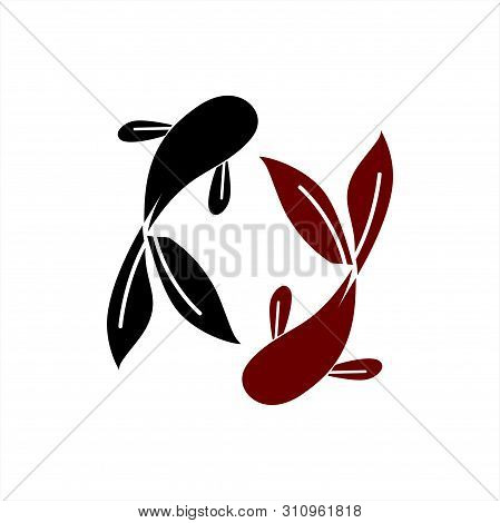 Legendary Japan Koi Fish Logo, Luck, Prosperity, And Good Fortune
