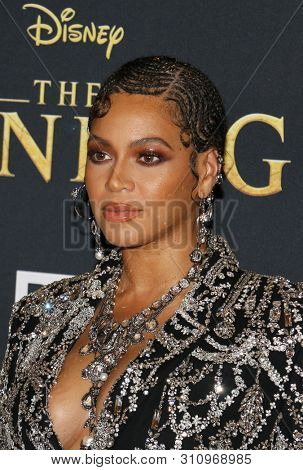 Beyonce at the World premiere of 'The Lion King' held at the Dolby Theatre in Hollywood, USA on July 9, 2019.