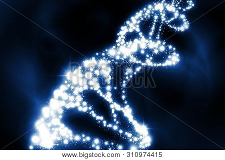 Abstract Dna Strand Double Helix Genetics 3d Illustration